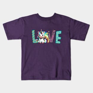 Unicorn Love Kids T-Shirt